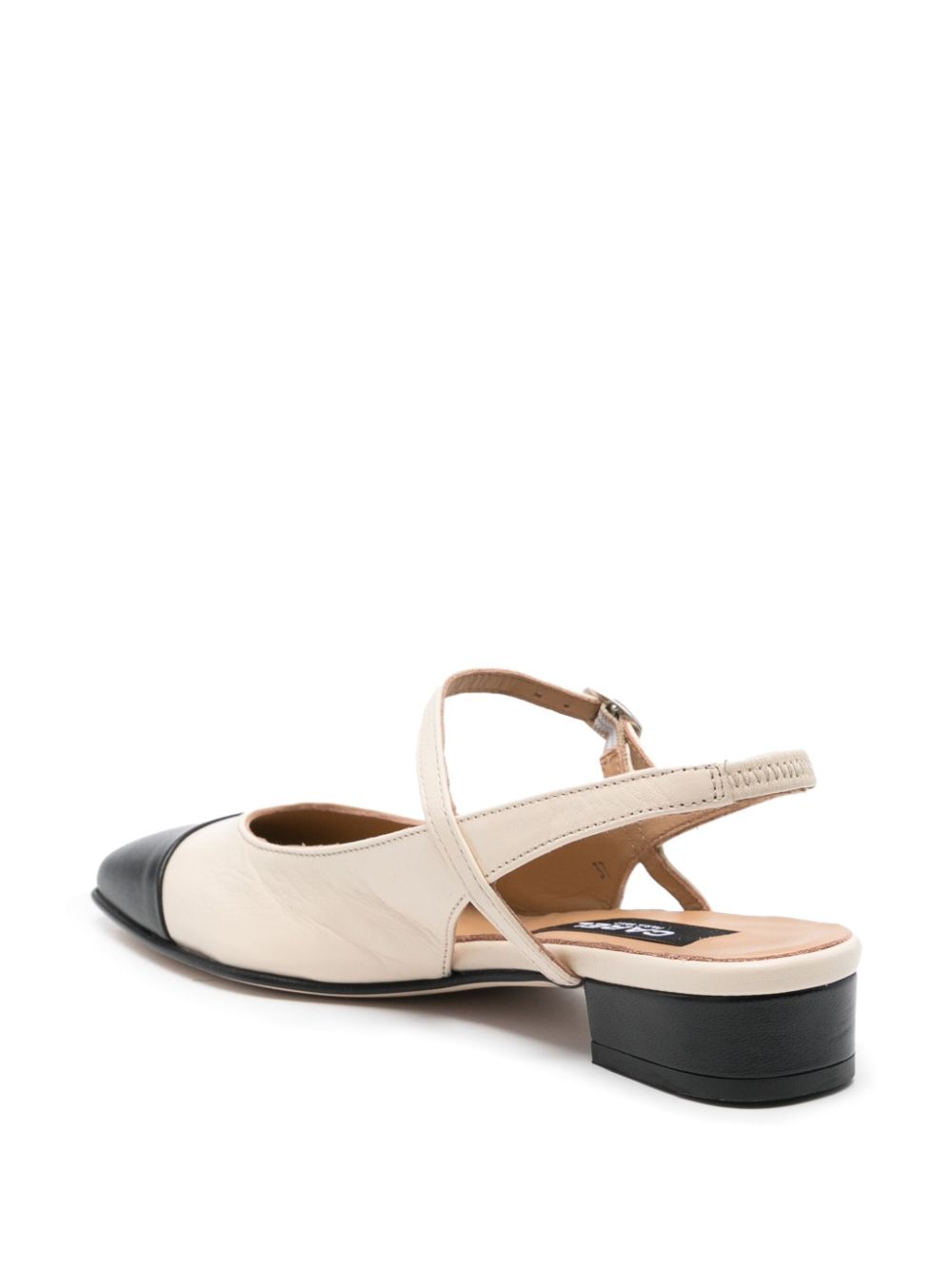 Carel Paris Flat Shoes Beige Calf Leather