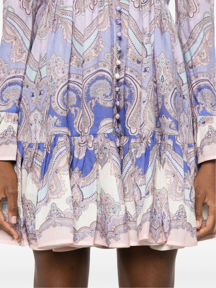 Zimmermann Dresses Purple Linen