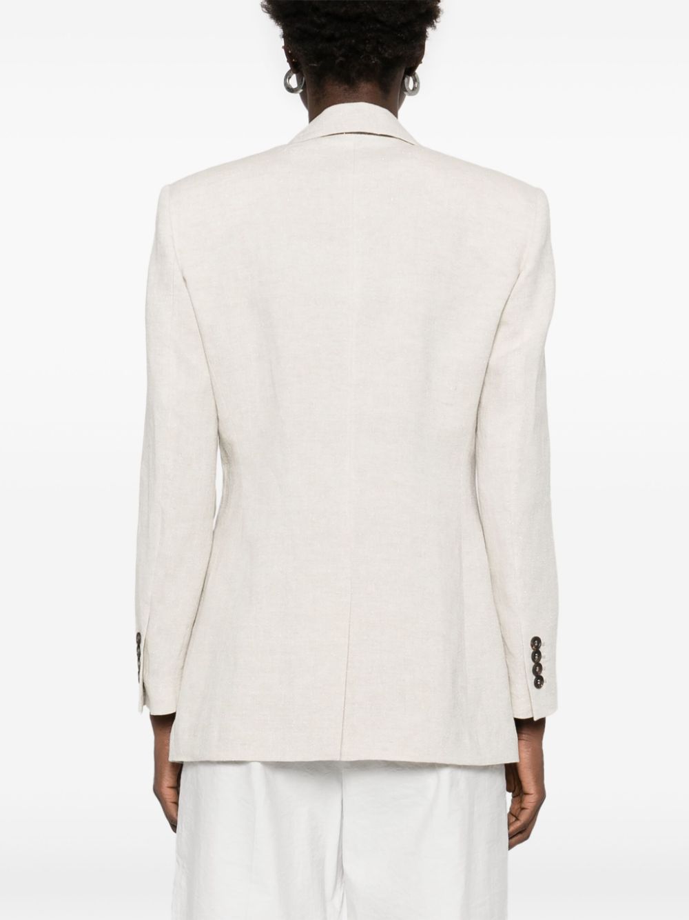 Brunello Cucinelli Jackets Beige Outer: Linen/flax