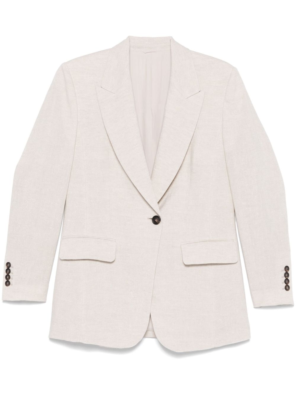 Brunello Cucinelli Jackets Beige Outer: Linen/flax
