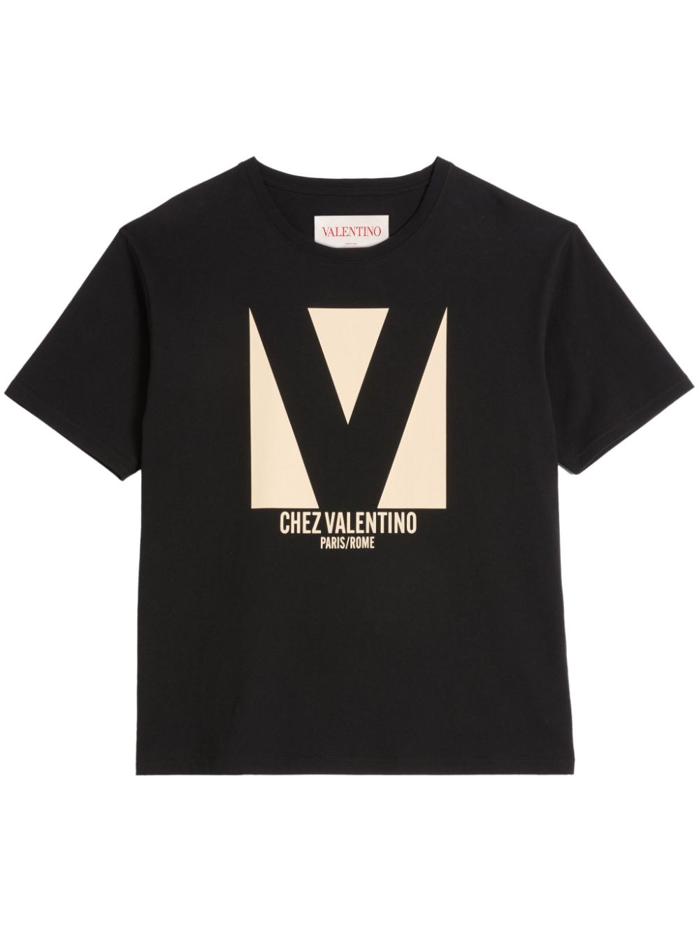 Valentino T-Shirts And Polos Black Cotton
