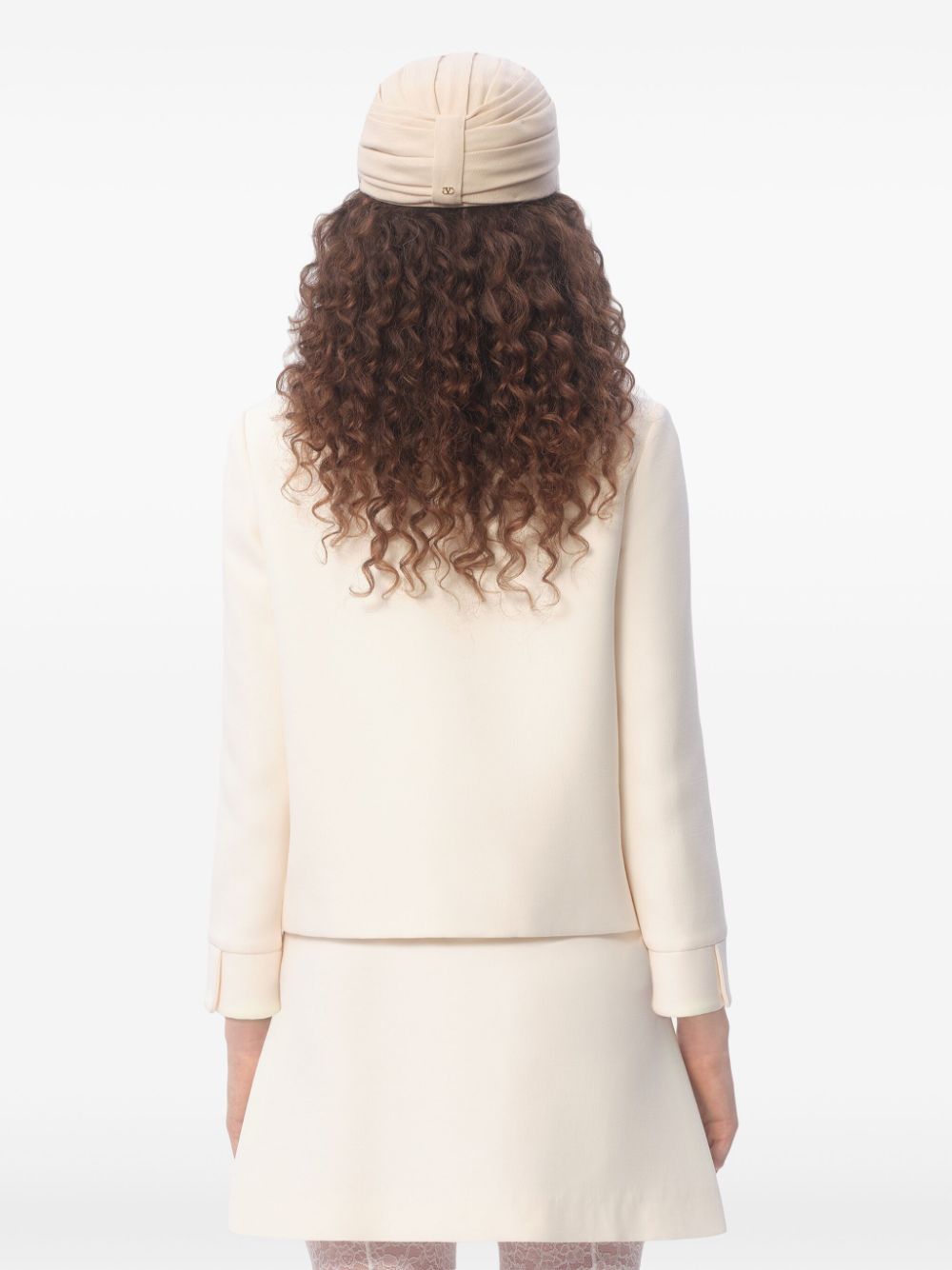Valentino Jackets Ivory Virgin Wool Silk