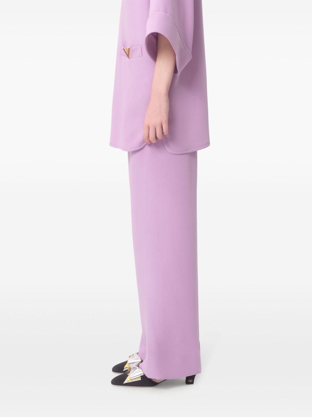 Valentino Trousers Lilac Lining: Silk Outer