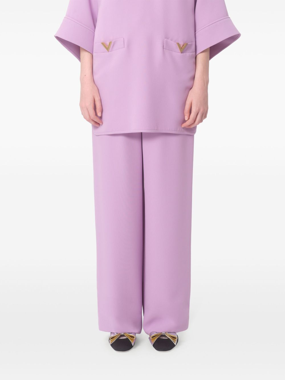 Valentino Trousers Lilac Lining: Silk Outer