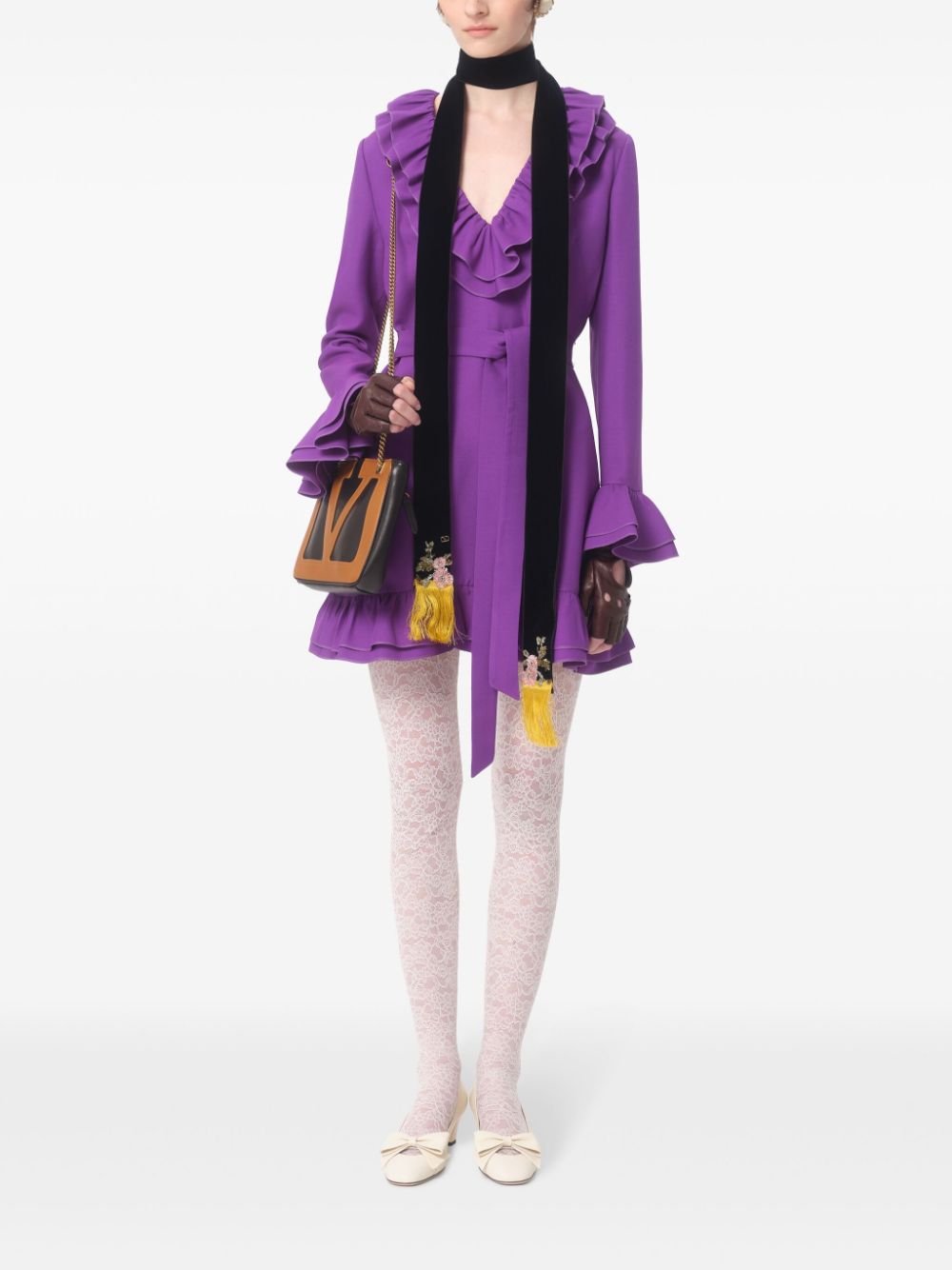 Valentino Dresses Purple Lining: Viscose