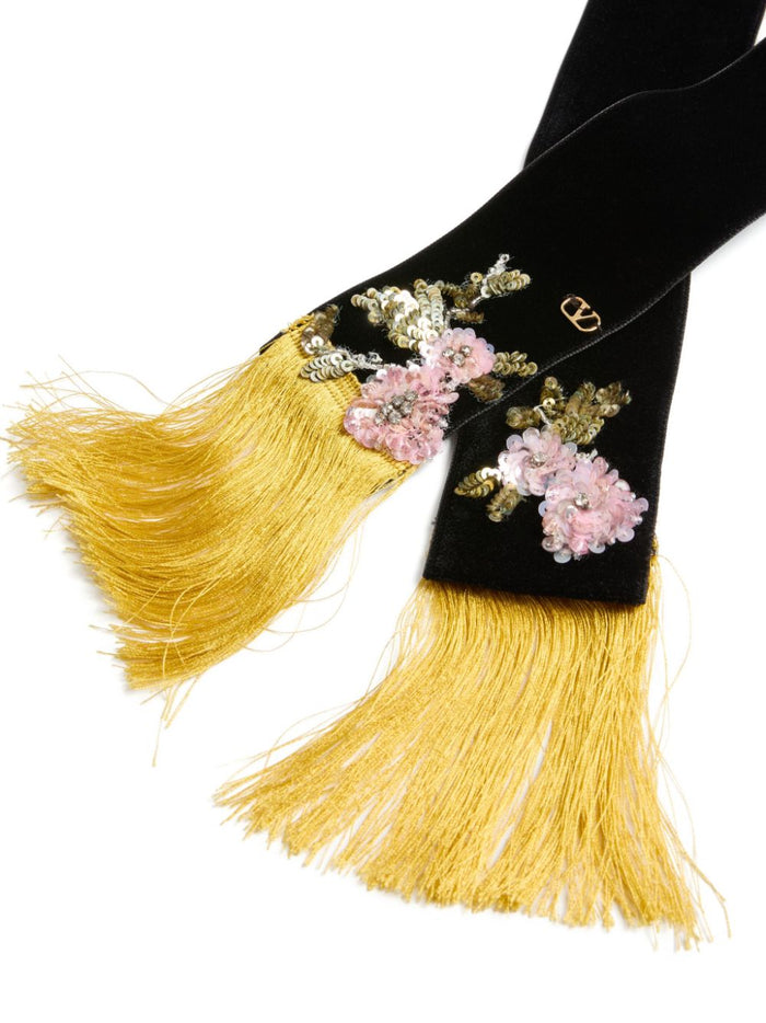 Valentino Garavani Scarfs Black Polyamide