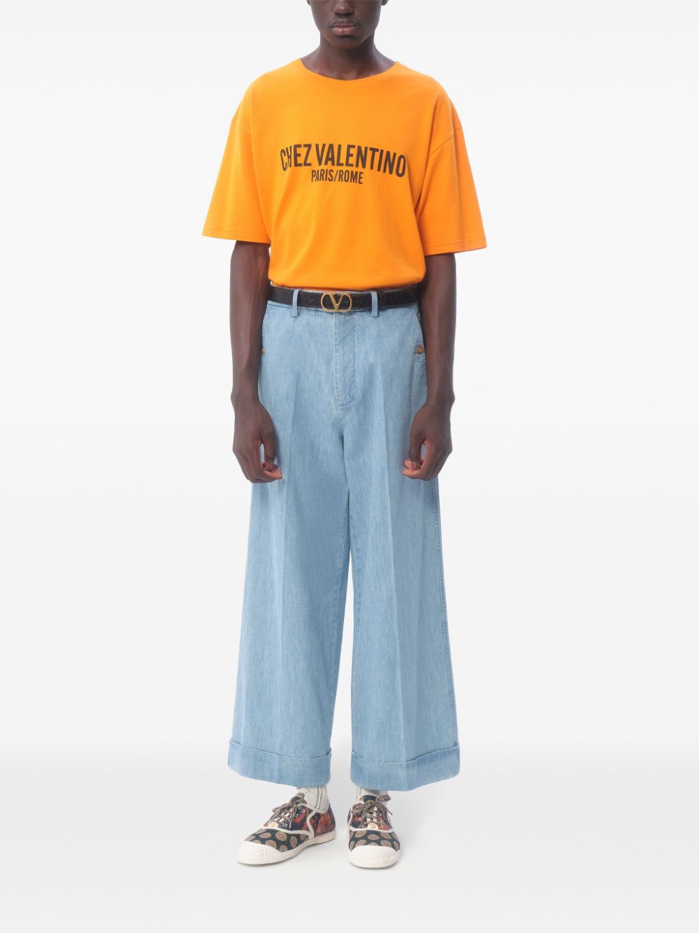 Valentino T-Shirts And Polos Orange Cotton