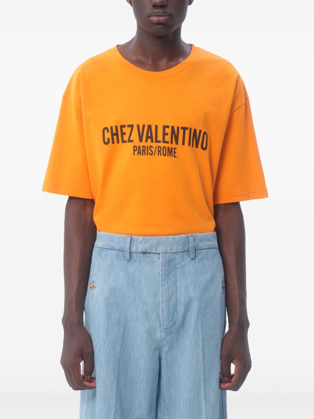Valentino T-Shirts And Polos Orange Cotton