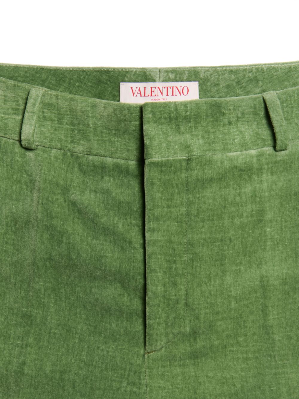 Valentino Trousers Green Fabric