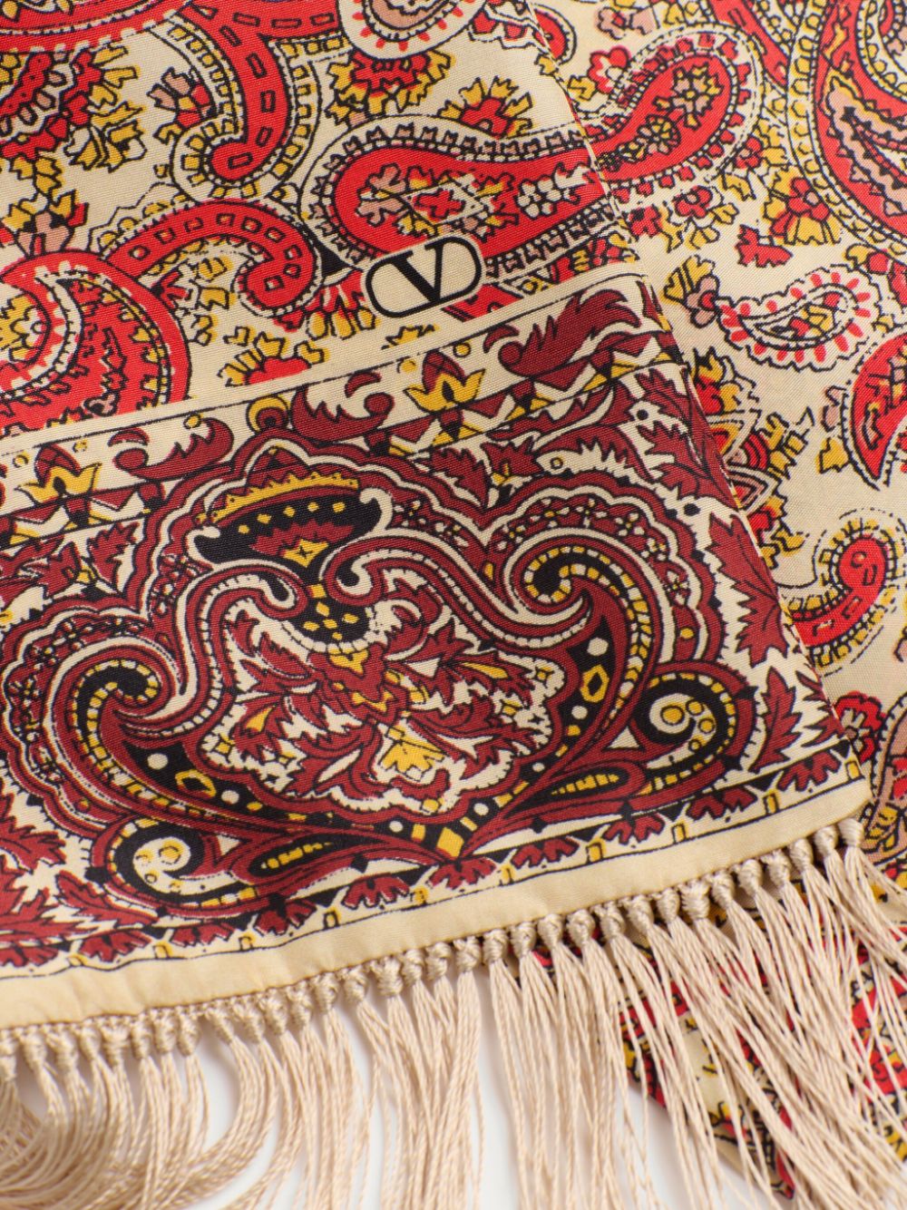 Valentino Garavani Scarfs Yellow Fabric
