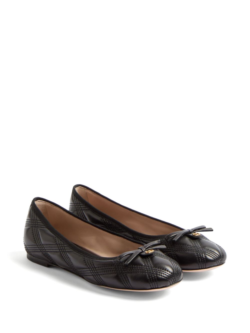 Valentino Garavani Flat Shoes Black Calf Lether