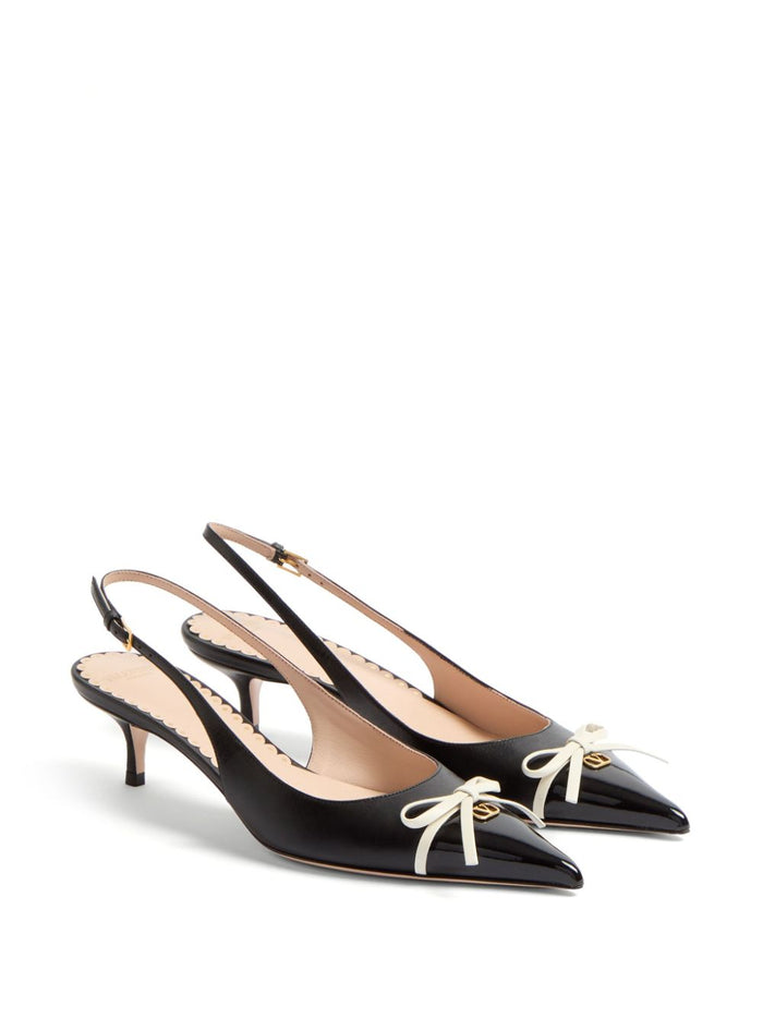Valentino Garavani With Heel Black Calf Lether