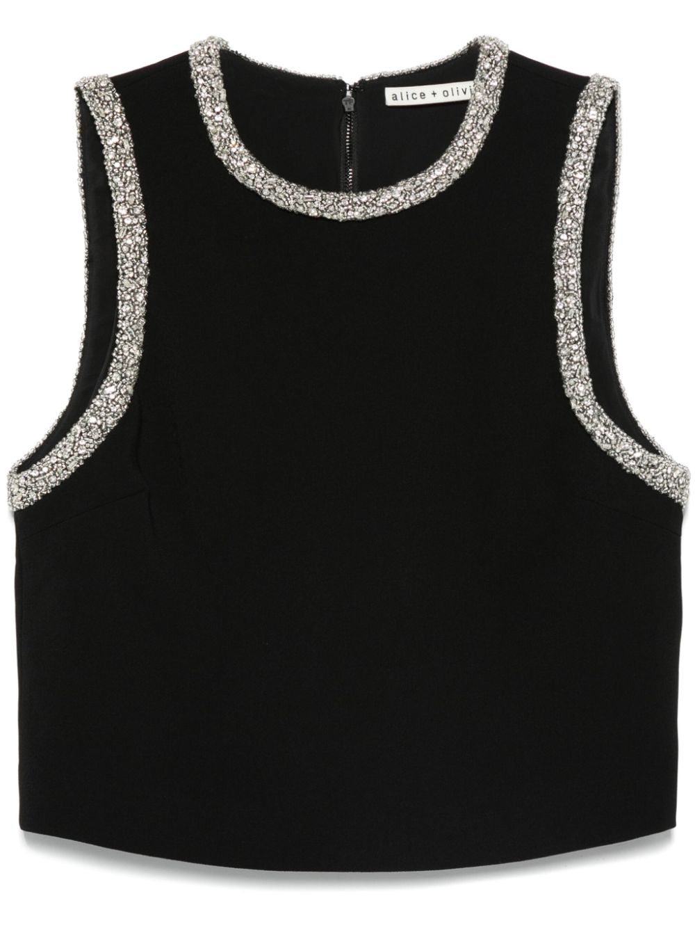 Alice + Olivia Top Black Lining: Recycled Polyester
