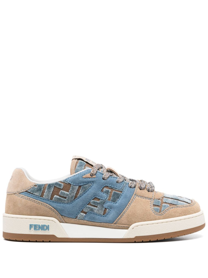 Fendi Sneakers Blue Suede
