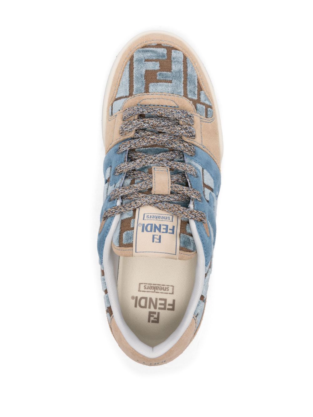 Fendi Sneakers Blue Suede