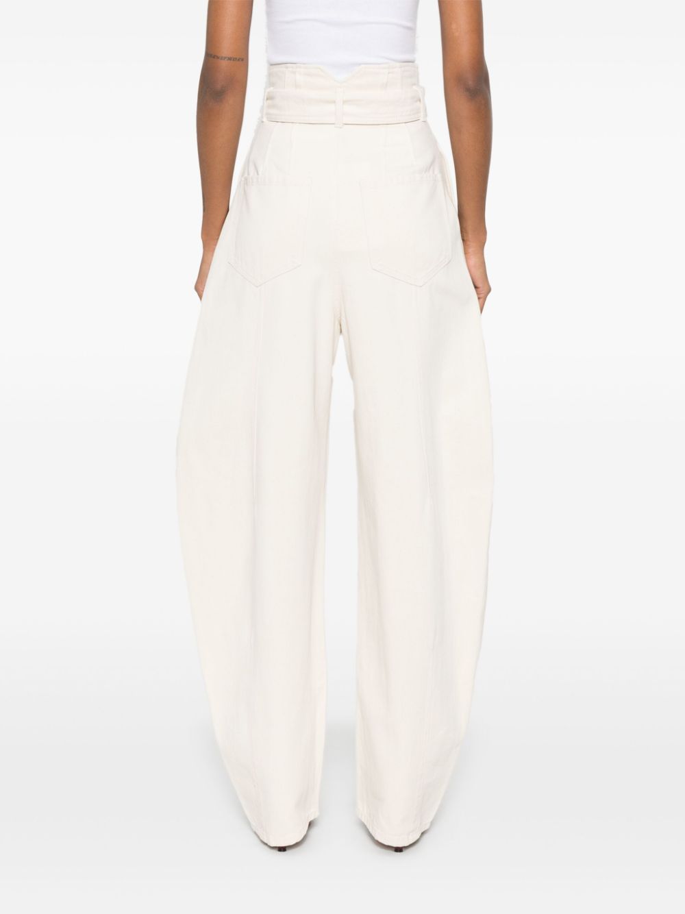 Sportmax Trousers Beige Cotton