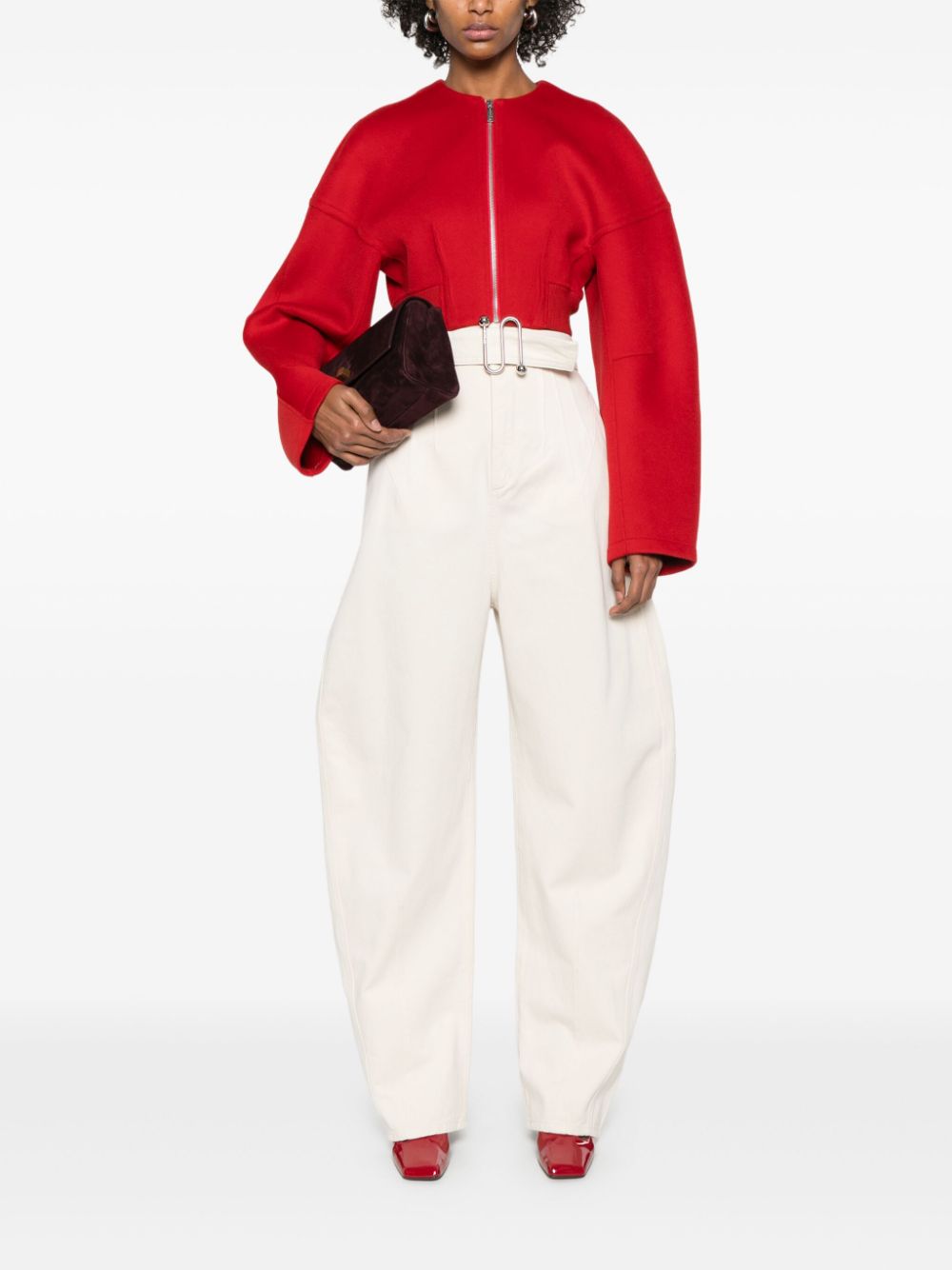 Sportmax Pre Jackets Red Virgin Wool