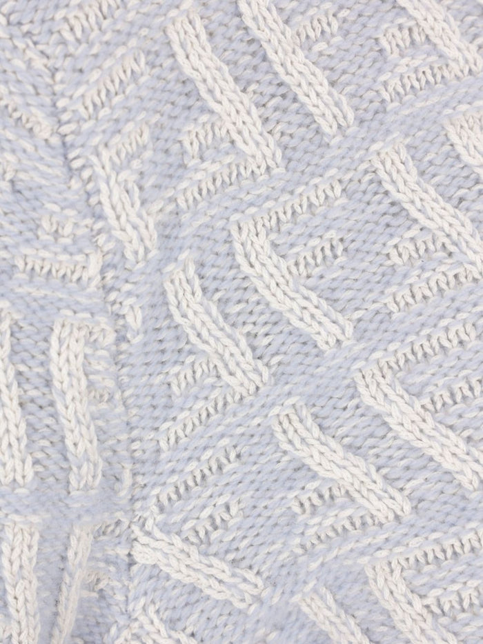 Fendi Sweaters Clear Blue Wool Cashmere