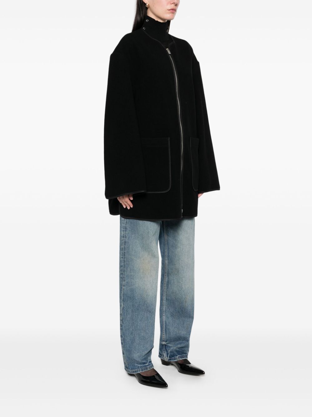 Toteme Pre Jackets Black Wool Polyamide