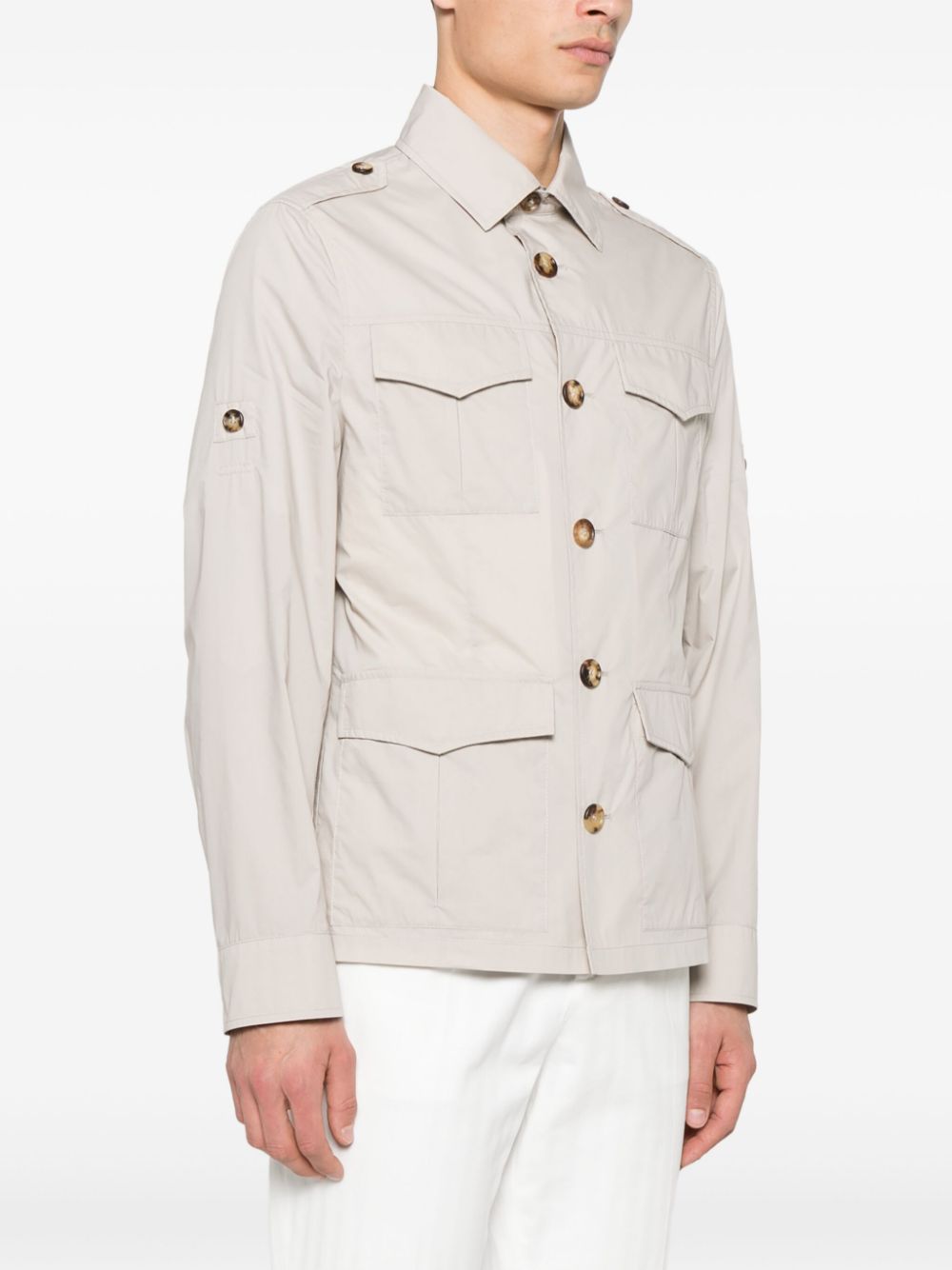 Brunello Cucinelli Jackets Beige Cotton Polyamide
