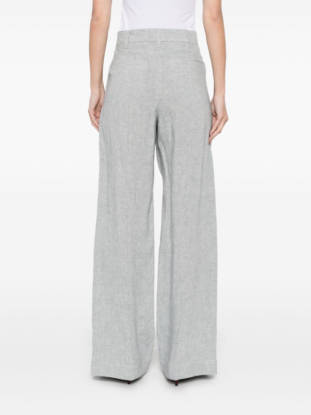 Brunello Cucinelli Trousers Grigio Chiaro Outer: Linen/flax