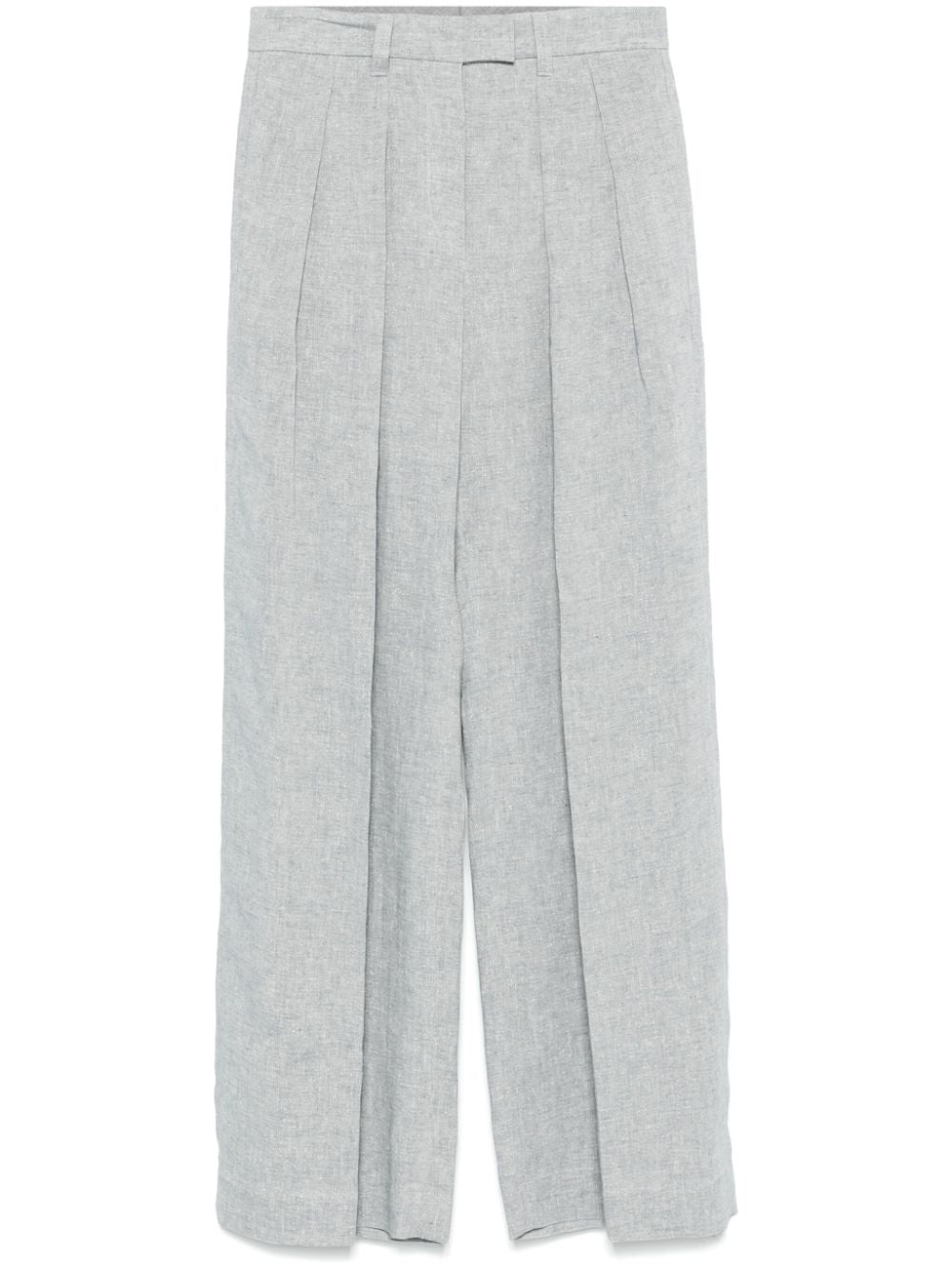 Brunello Cucinelli Trousers Grigio Chiaro Outer: Linen/flax