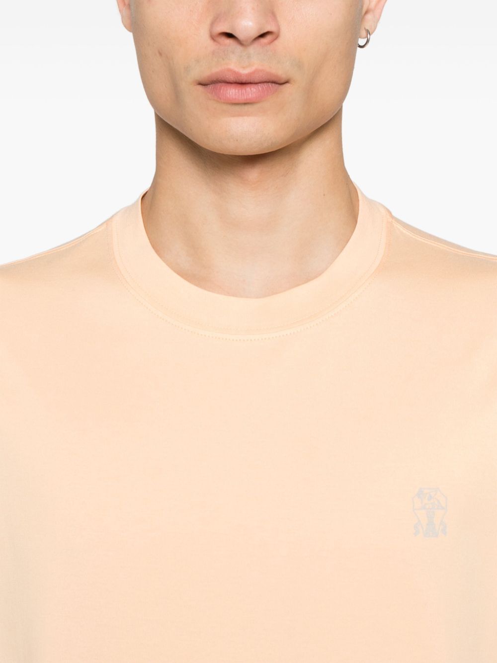 Brunello Cucinelli T-Shirts And Polos Arancio Cotton