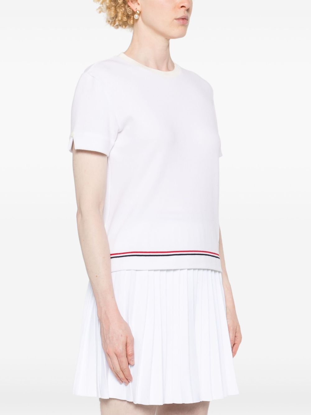 Thom Browne T-Shirts And Polos White Cotton