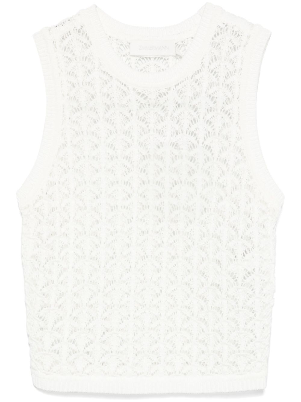 Zimmermann Top White Cotton