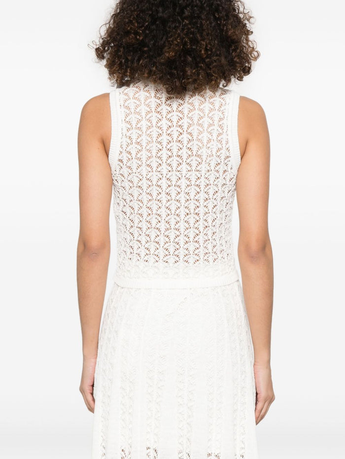 Zimmermann Top White Cotton