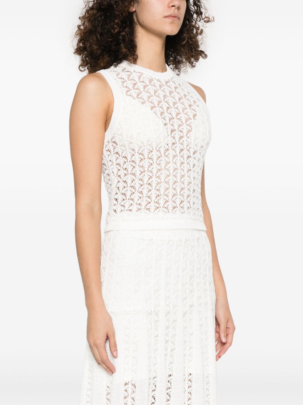 Zimmermann Top White Cotton