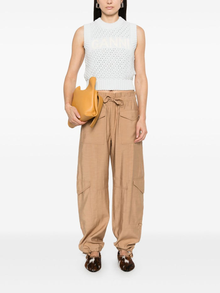 Ganni Sweaters White Organic Cotton