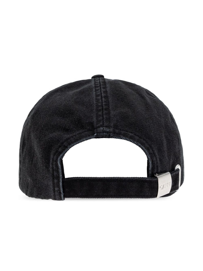 Ganni Hats Black Cotton