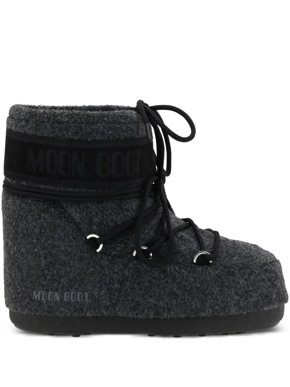 Moon Boot Resort Black Polyester Suede