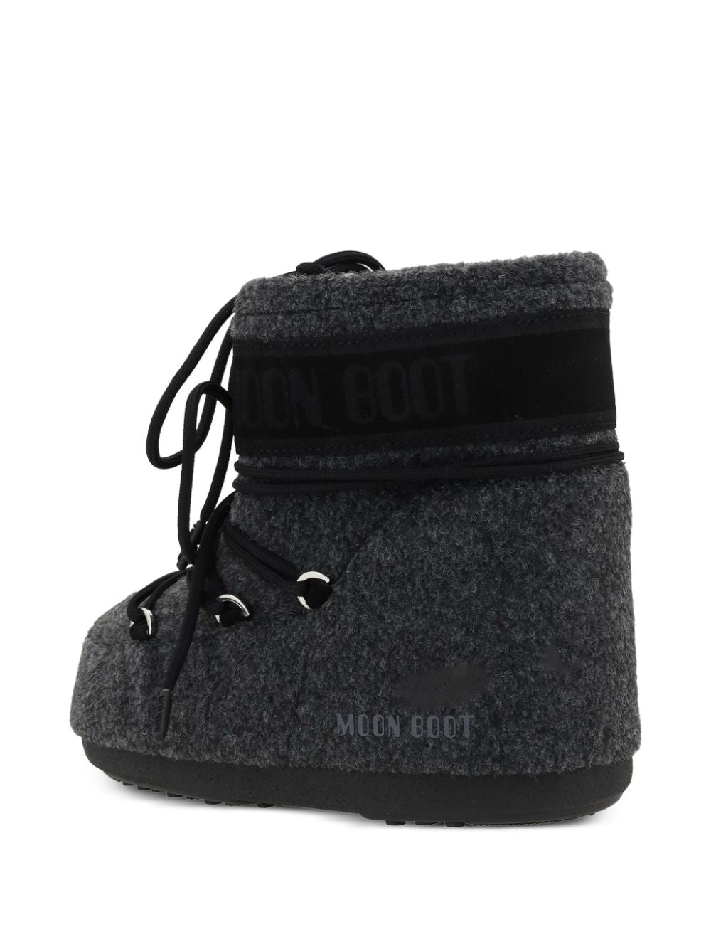 Moon Boot Resort Black Polyester Suede