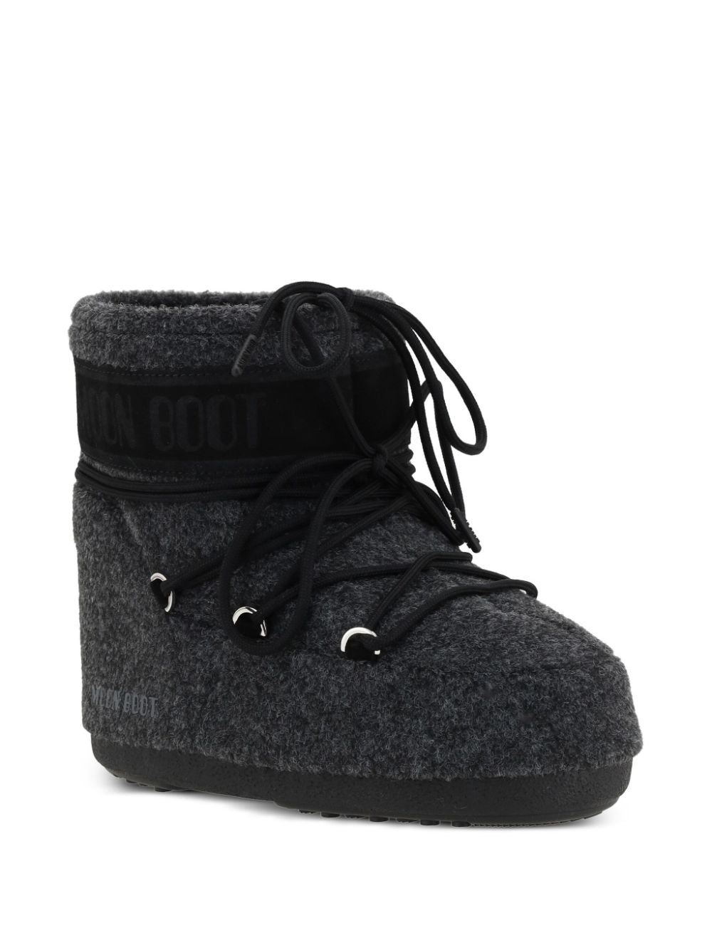 Moon Boot Resort Black Polyester Suede