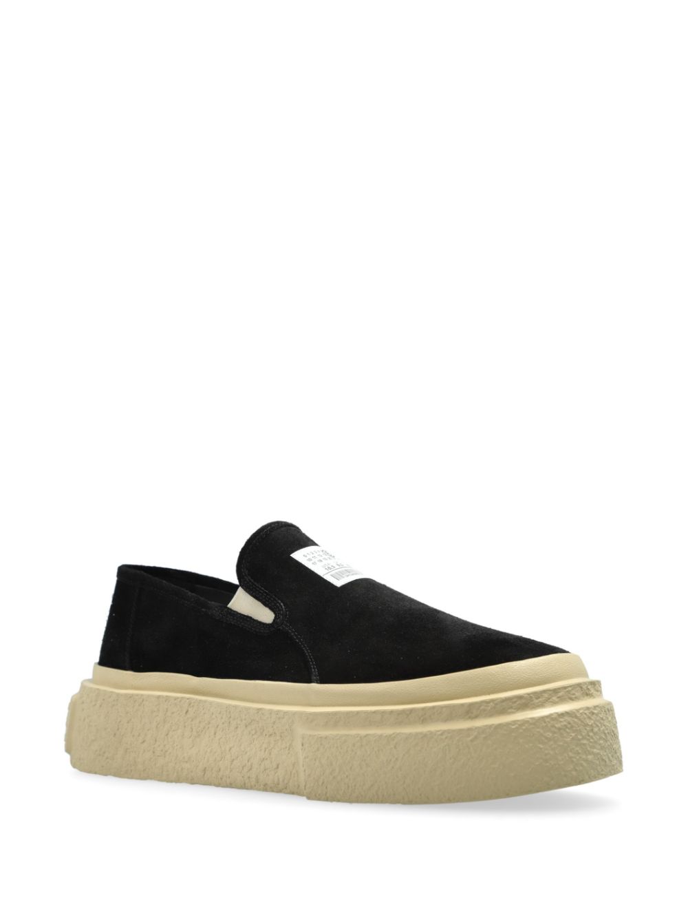Mm6 Maison Margiela Sneakers Black Calf Leather