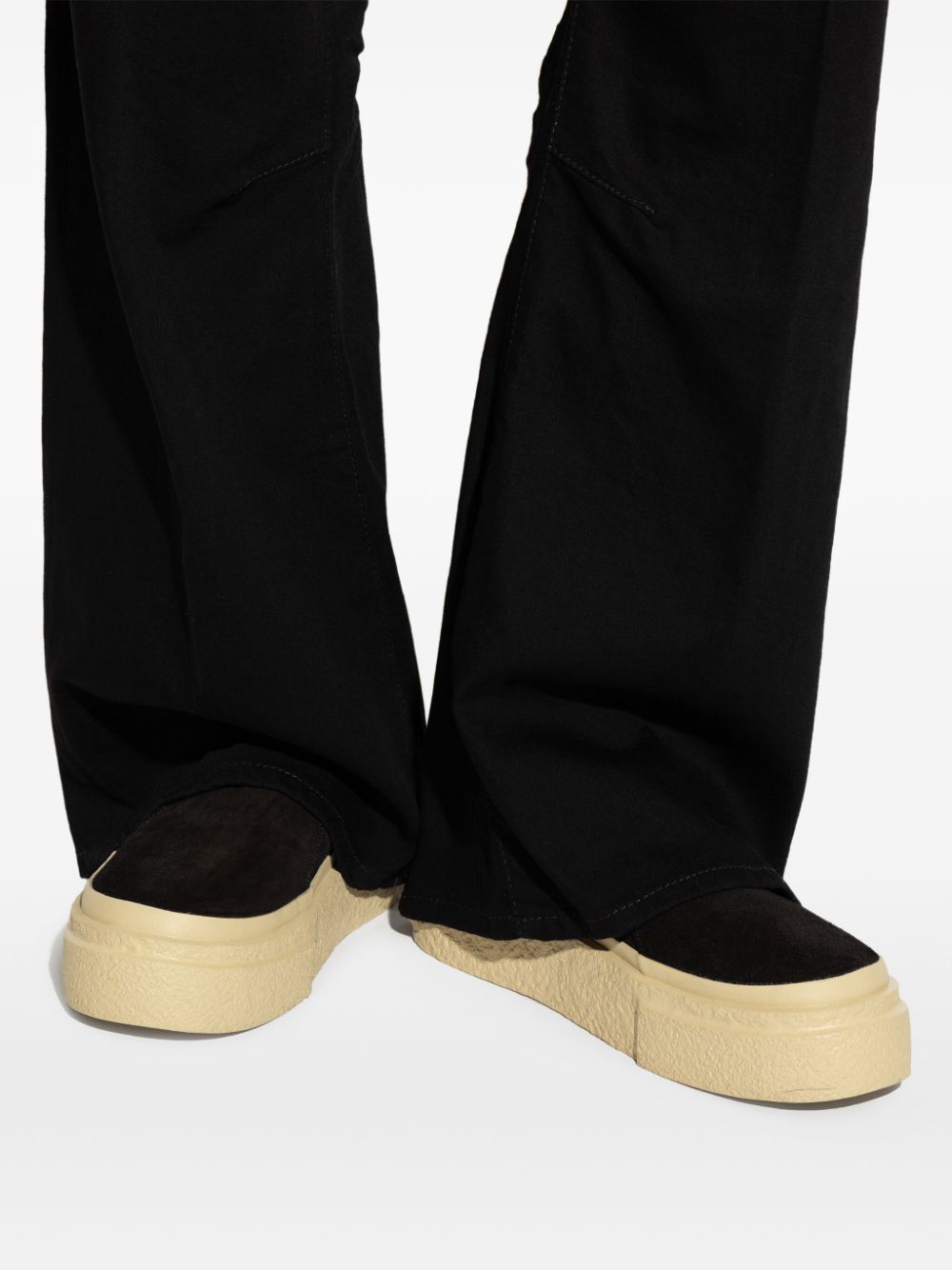 Mm6 Maison Margiela Sneakers Black Calf Leather