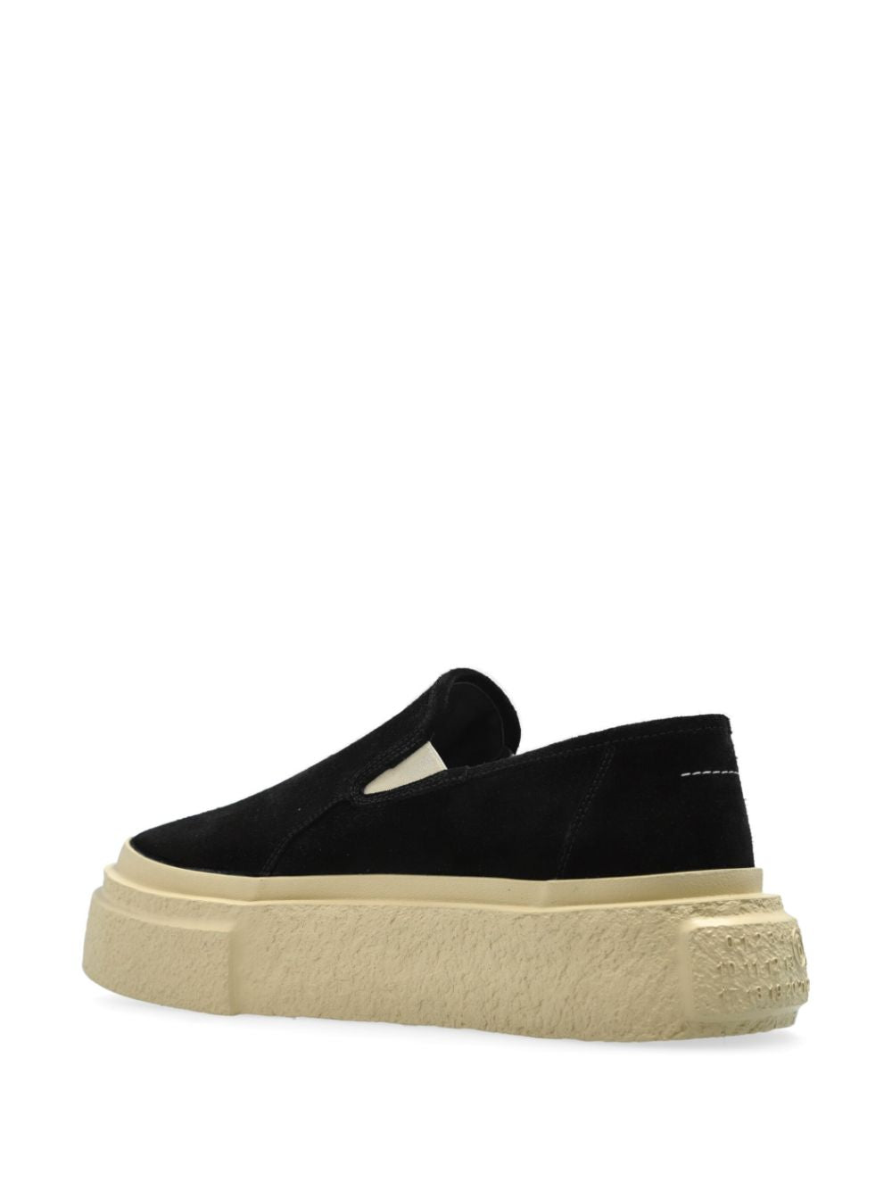 Mm6 Maison Margiela Sneakers Black Calf Leather