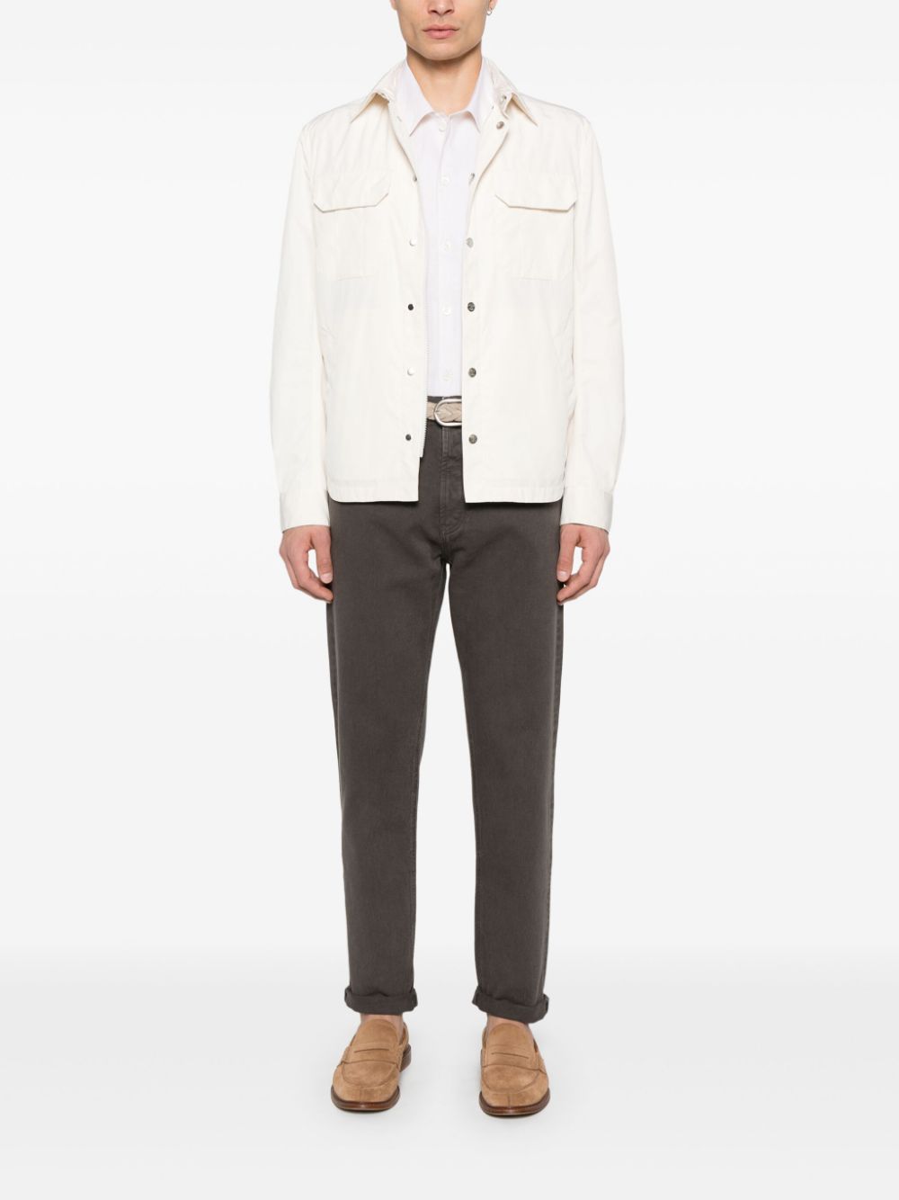Brunello Cucinelli Shirts Crema Cotton