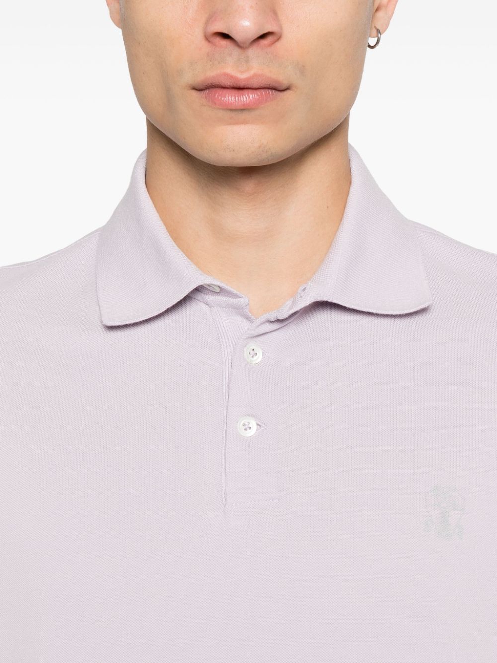 Brunello Cucinelli T-Shirts And Polos Viola Cotton