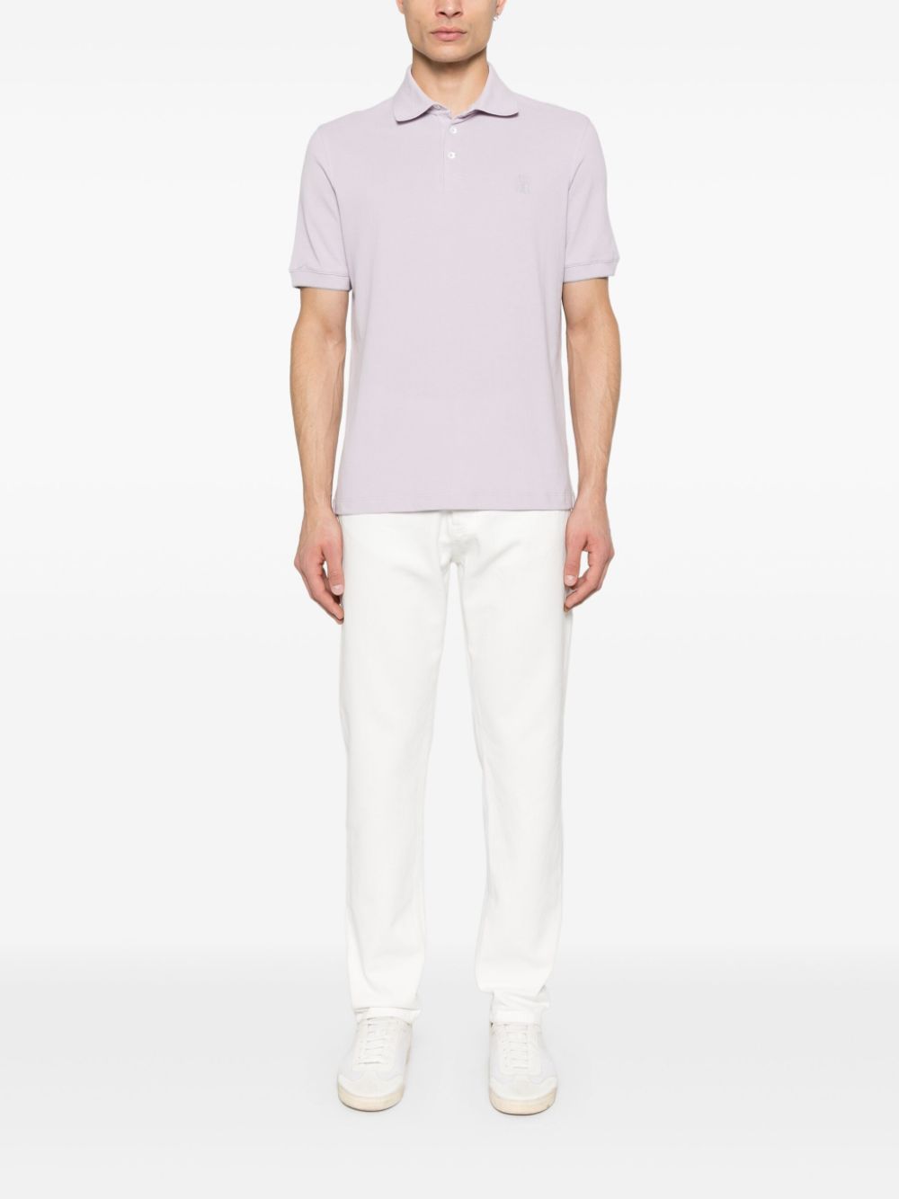 Brunello Cucinelli T-Shirts And Polos Viola Cotton