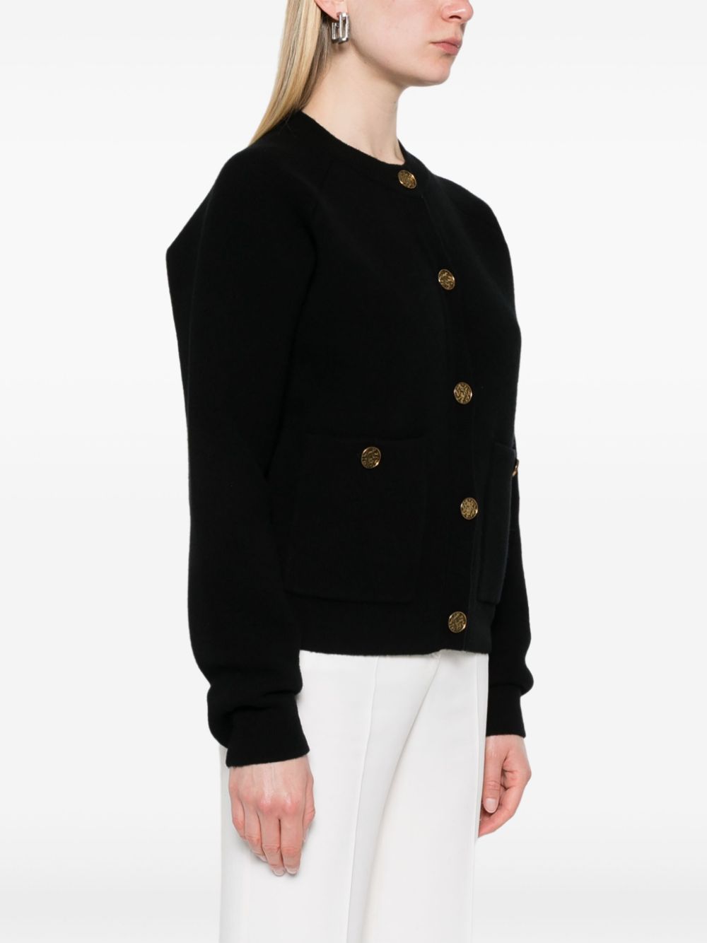 Toteme Pre Sweaters Black Wool Cashmere Polyamide