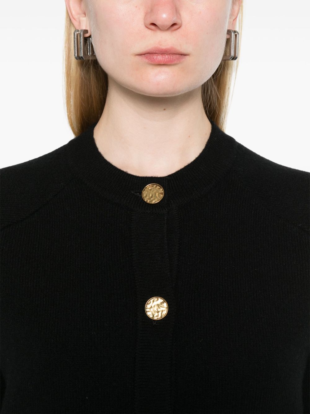 Toteme Pre Sweaters Black Wool Cashmere Polyamide