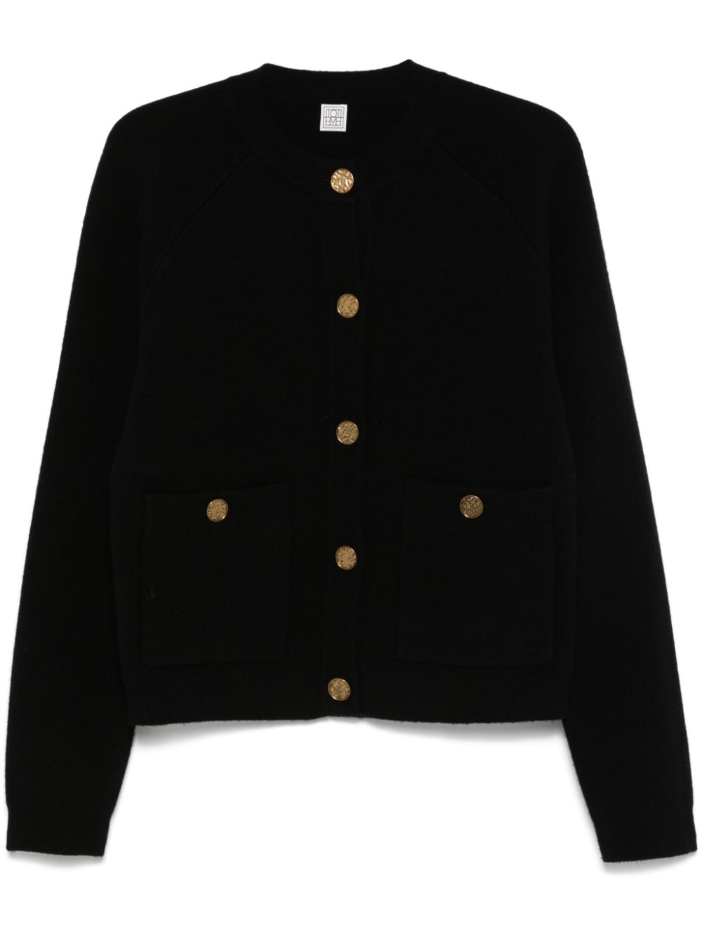 Toteme Pre Sweaters Black Wool Cashmere Polyamide