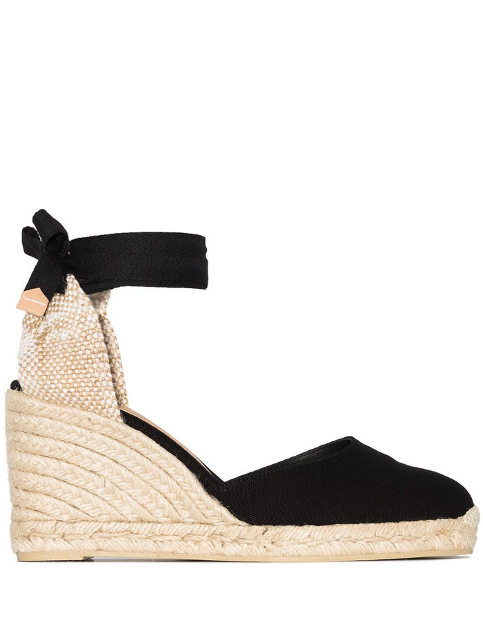Castaner Flat Shoes Black Canvas