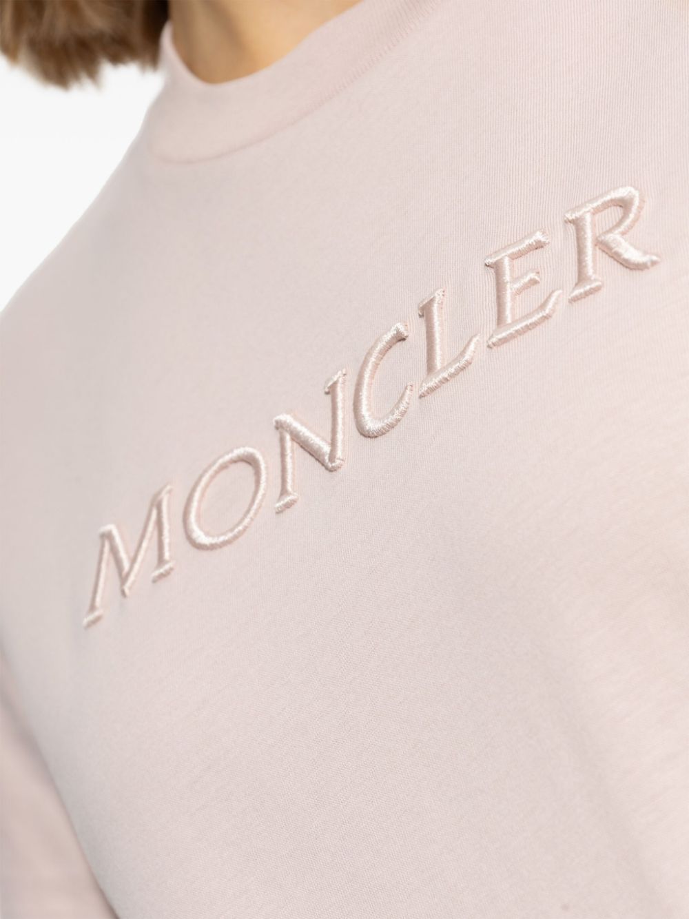 Moncler T-Shirts And Polos Pink Cotton