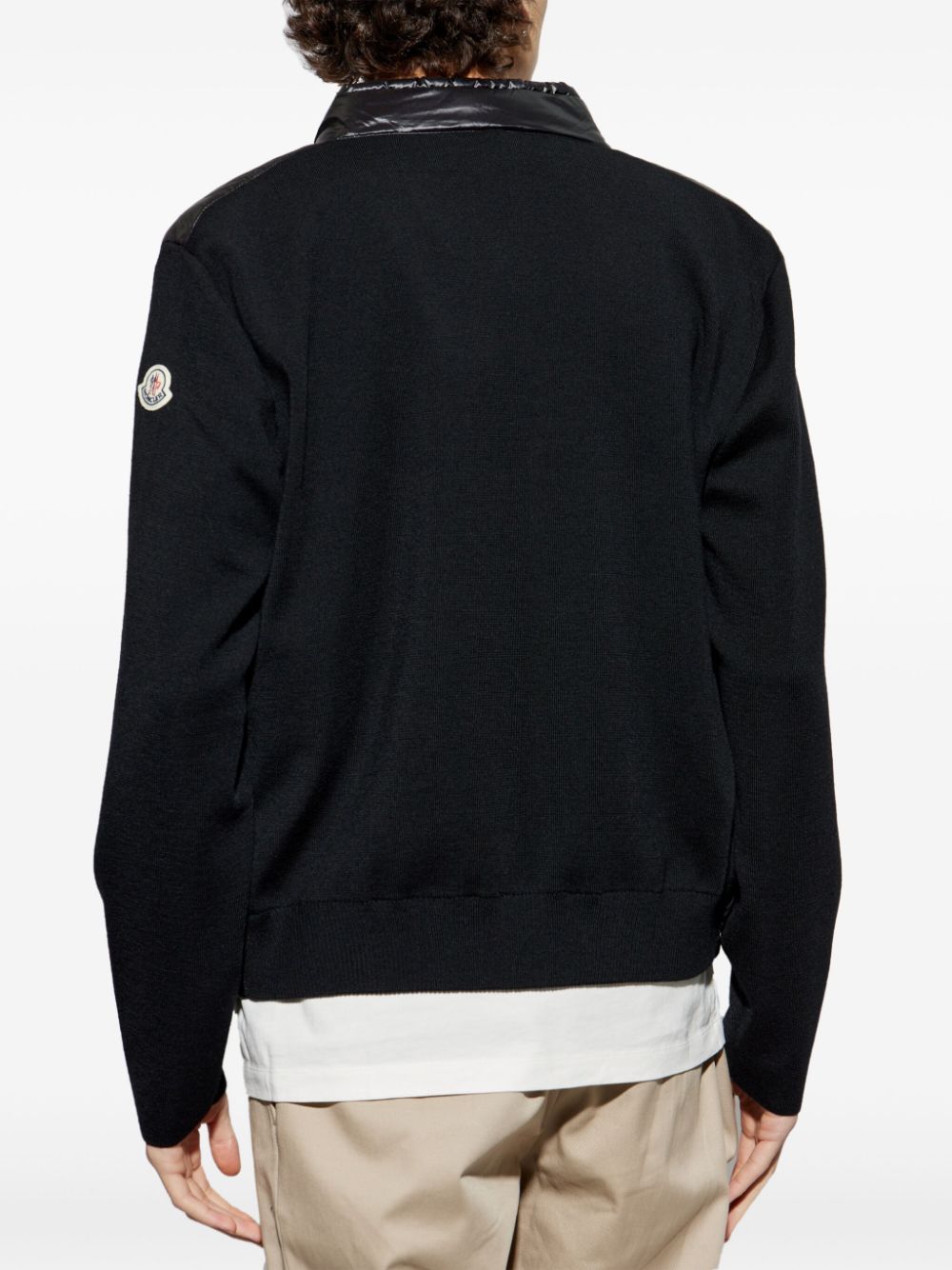 Moncler Sweaters Black Polyamide