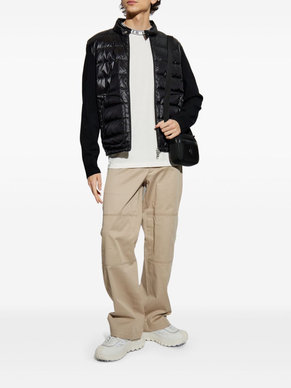 Moncler Sweaters Black Polyamide