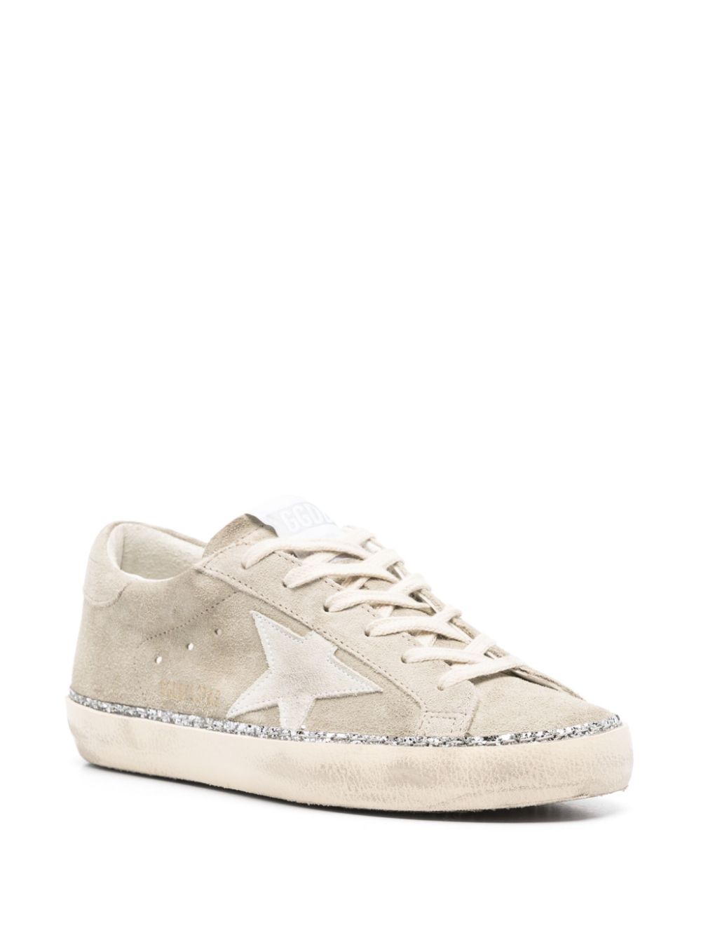Golden Goose Sneakers Silver Suede